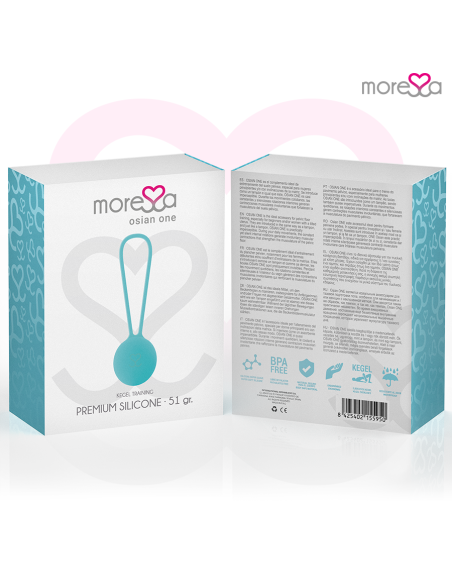 MORESSA - OSIAN ONE ENTRENAMIENTO SUELO PELVICO 51gr PREMIUM SILICONA TURQUESA
