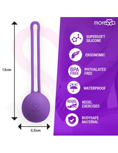 MORESSA - OSIAN ONE ENTRENAMIENTO SUELO PELVICO 51gr PREMIUM SILICONA LILA