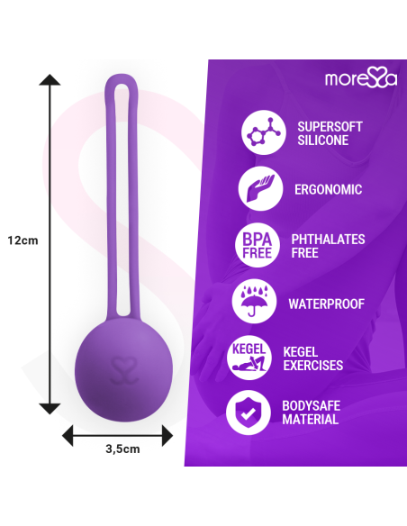 MORESSA - OSIAN ONE ENTRENAMIENTO SUELO PELVICO 51gr PREMIUM SILICONA LILA
