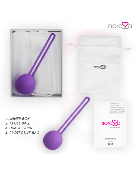MORESSA - OSIAN ONE ENTRENAMIENTO SUELO PELVICO 51gr PREMIUM SILICONA LILA