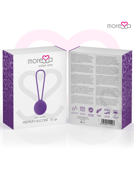 MORESSA - OSIAN ONE ENTRENAMIENTO SUELO PELVICO 51gr PREMIUM SILICONA LILA
