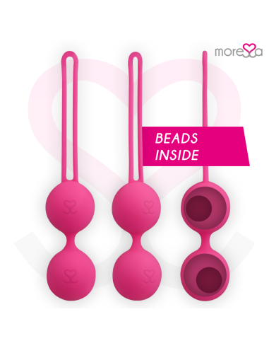 MORESSA - OSIAN TWO ENTRENAMIENTO SUELO PELVICO 101gr PREMIUM SILICONA ROSA
