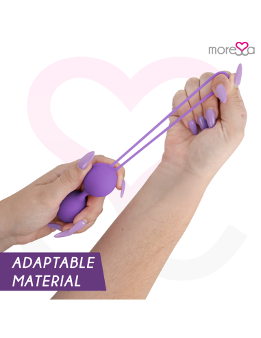 MORESSA - OSIAN THREE ENTRENAMIENTO SUELO PELVICO 85 gr PREMIUM SILICONA LILA