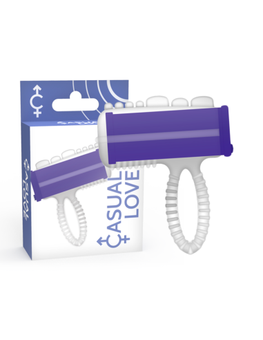 CASUAL LOVE - RING VIBRADOR LENGUA LILA