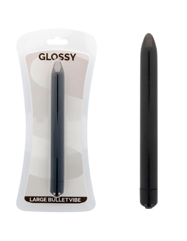 GLOSSY - SLIM VIBRADOR NEGRO