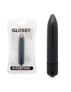 GLOSSY - THIN VIBRADOR NEGRO