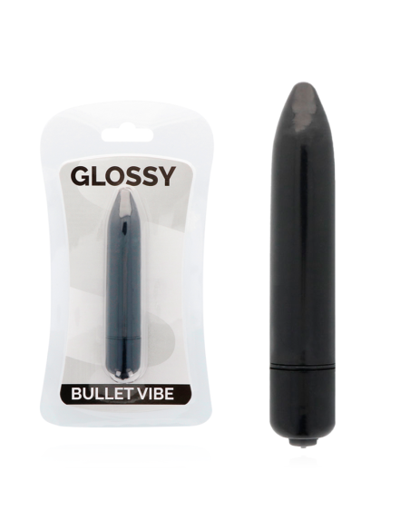 GLOSSY - THIN VIBRADOR NEGRO