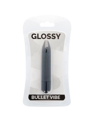 GLOSSY - THIN VIBRADOR NEGRO