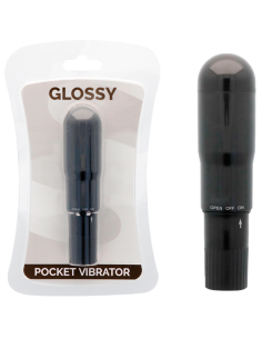 GLOSSY - POCKET VIBRADOR NEGRO