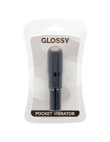GLOSSY - POCKET VIBRADOR NEGRO