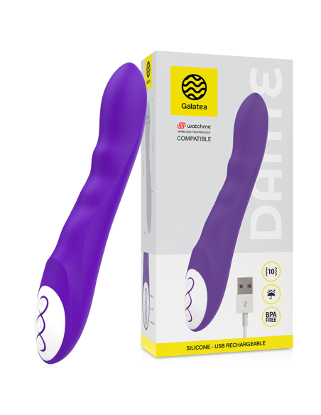 GALATEA - DANTE VIBRADOR LILA COMPATIBLE CON WATCHME WIRELESS TECHNOLOGY