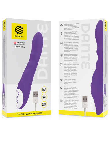 GALATEA - DANTE VIBRADOR LILA COMPATIBLE CON WATCHME WIRELESS TECHNOLOGY