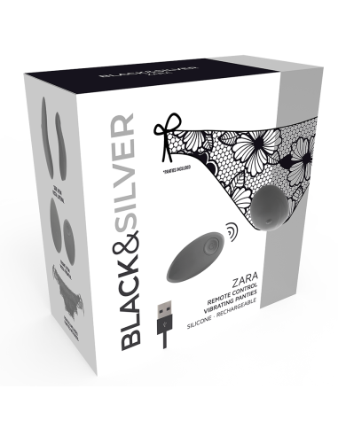 BLACKandSILVER - ZARA ESTIMULADOR CONTROL REMOTO CON PANTY GRATIS