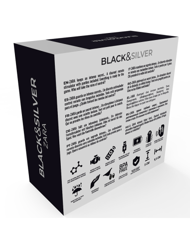 BLACKandSILVER - ZARA ESTIMULADOR CONTROL REMOTO CON PANTY GRATIS