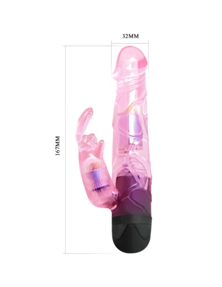 BAILE - GIVE YOU LOVER VIBRADOR CON RABBIT ROSA