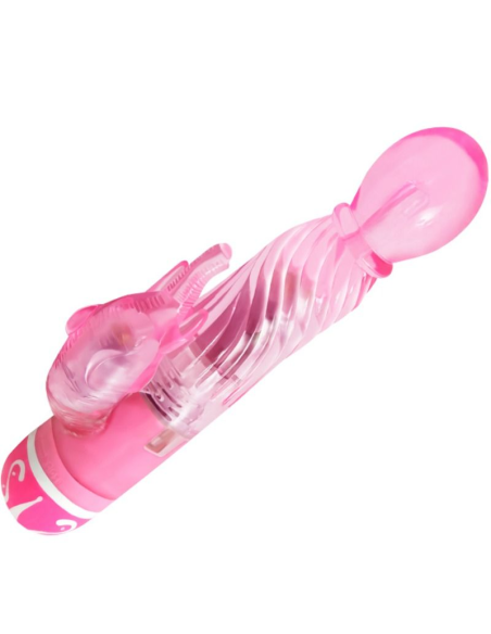 BAILE - VIBRADOR MULTIVELOCIDAD CON ESTIMULADOR ROSA