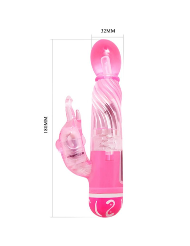BAILE - VIBRADOR MULTIVELOCIDAD CON ESTIMULADOR ROSA
