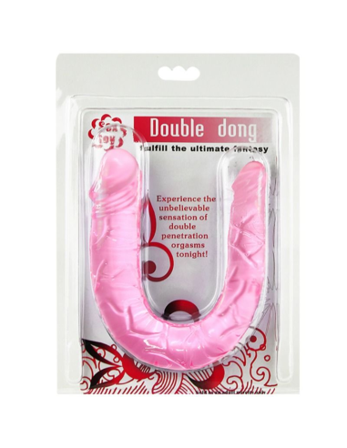 BAILE - DOUBLE DONG DILDO DOBLE ROSA