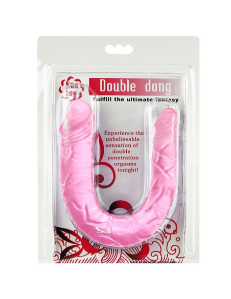 BAILE - DOUBLE DONG DILDO DOBLE ROSA