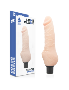LOVECLONE - DAVEN VIBRADOR REALÍSTICO SELF LUBRICATION 23.8 CM -O- 3.8 CM