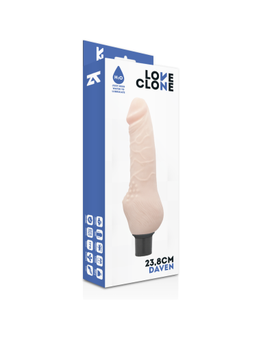 LOVECLONE - DAVEN VIBRADOR REALÍSTICO SELF LUBRICATION 23.8 CM -O- 3.8 CM
