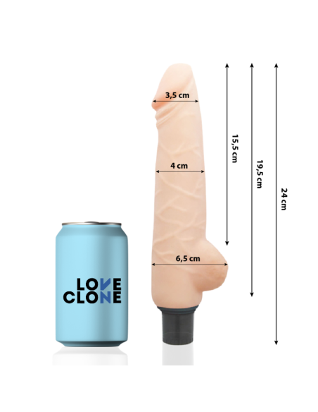 LOVECLONE - HARALD VIBRADOR REALÍSTICO SELF LUBRICATION 24 CM -O- 4 CM
