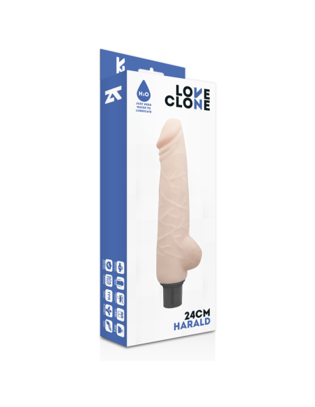 LOVECLONE - HARALD VIBRADOR REALÍSTICO SELF LUBRICATION 24 CM -O- 4 CM