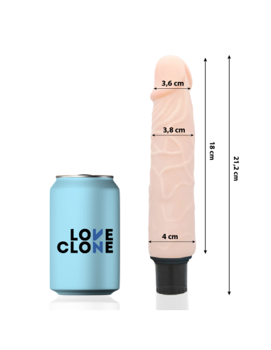 LOVECLONE - FINN VIBRADOR REALÍSTICO SELF LUBRICATION 21.2 CM -O- 3.8 CM