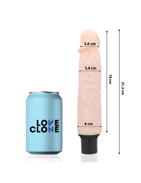 LOVECLONE - FINN VIBRADOR REALÍSTICO SELF LUBRICATION 21.2 CM -O- 3.8 CM