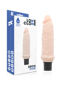 LOVECLONE - IVAR VIBRADOR REALÍSTICO SELF LUBRICATION 20 CM -O- 3.7 CM