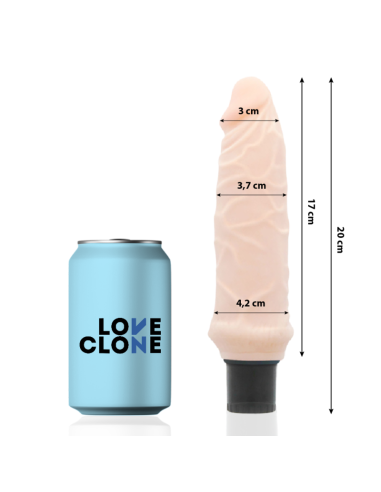 LOVECLONE - IVAR VIBRADOR REALÍSTICO SELF LUBRICATION 20 CM -O- 3.7 CM
