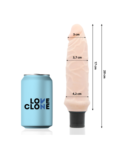 LOVECLONE - IVAR VIBRADOR REALÍSTICO SELF LUBRICATION 20 CM -O- 3.7 CM