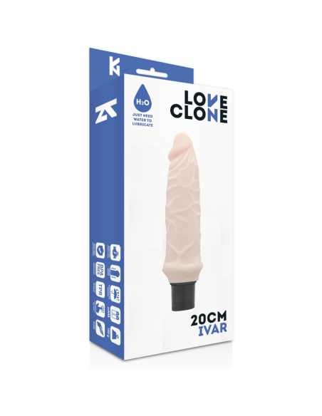 LOVECLONE - IVAR VIBRADOR REALÍSTICO SELF LUBRICATION 20 CM -O- 3.7 CM