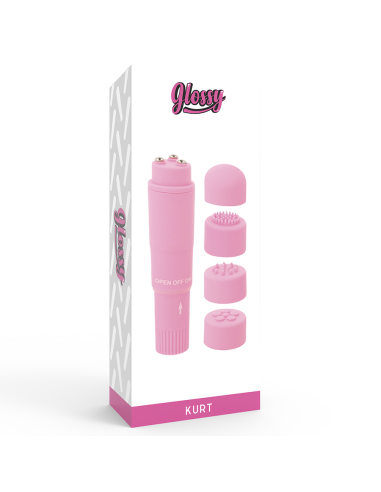 GLOSSY - POCKET KURT MASAJEADOR ROSA