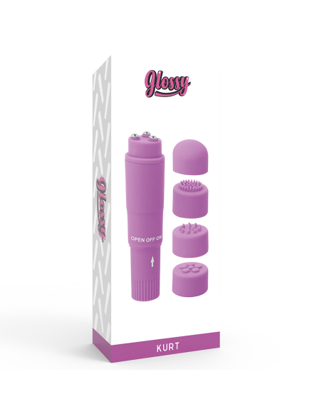 GLOSSY - POCKET KURT MASAJEADOR LILA