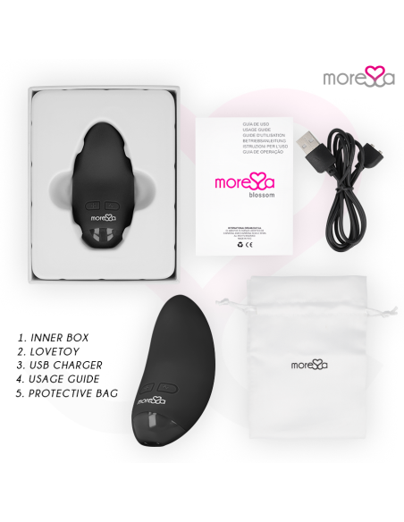 MORESSA - BLOSSOM MASAJEADOR PERSONAL NEGRO