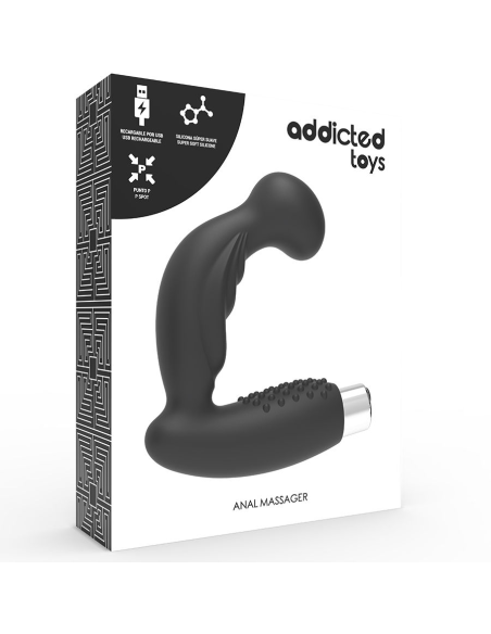 ADDICTED TOYS - VIBRADOR PROSTÁTICO RECARGABLE MODEL 3 - NEGRO