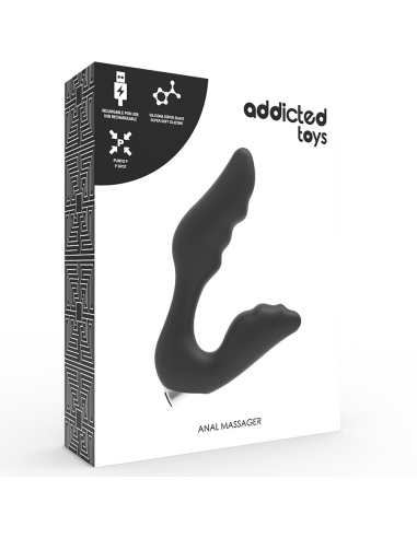 ADDICTED TOYS - VIBRADOR PROSTÁTICO RECARGABLE MODEL 6 - NEGRO