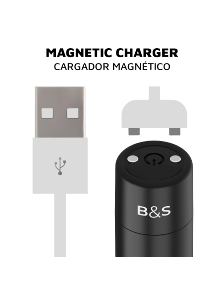 BLACKandSILVER - BALA MAGNETICA VIBRADORA KERNEX 2 NEGRO