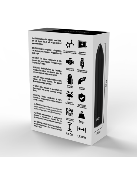 BLACKandSILVER - BALA MAGNETICA VIBRADORA KERNEX 2 NEGRO