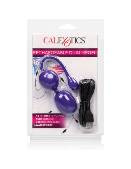 CALEXOTICS - BOLAS DUAL KEGEL RECARGABLES LILA