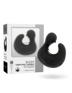 BLACKandSILVER - DEDAL PATO ESTIMULADOR DE SILICONA RECARGABLE DUCKYMANIA