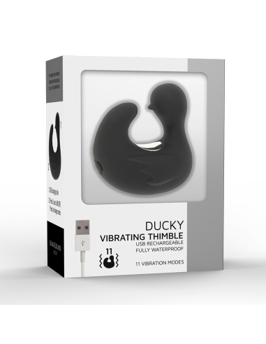 BLACKandSILVER - DEDAL PATO ESTIMULADOR DE SILICONA RECARGABLE DUCKYMANIA