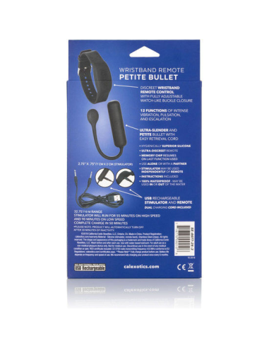 CALEXOTICS - BALA VIBRADORA PEQUEÑA CON PULSERA DE CONTROL