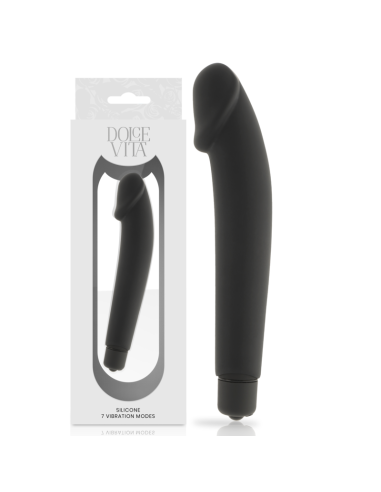 DOLCE VITA - REALISTIC VIBRADOR SILICONA NEGRO