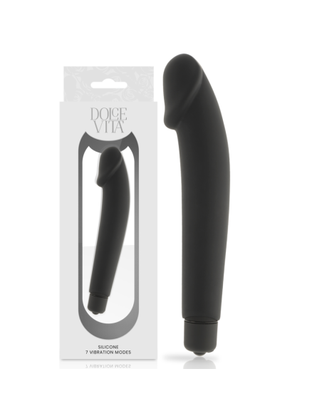 DOLCE VITA - REALISTIC VIBRADOR SILICONA NEGRO