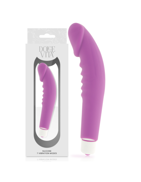 DOLCE VITA - REALISTIC PLEASURE VIBRADOR SILICONA LILA