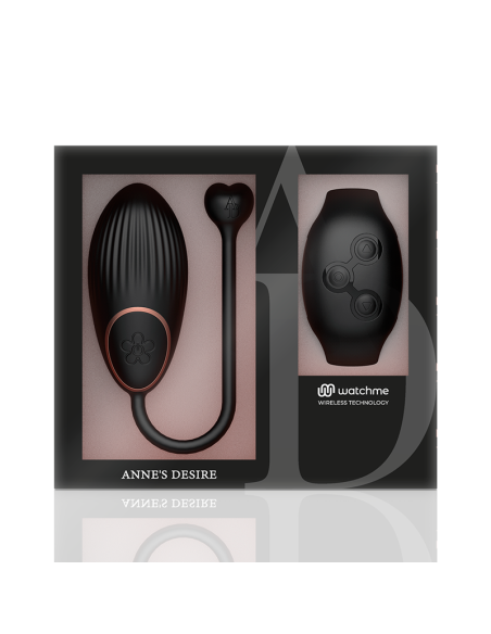 ANNES DESIRE - HUEVO CONTROL REMOTO TECNOLOGÍA WATCHME NEGRO