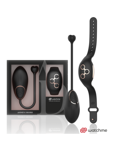 ANNES DESIRE - HUEVO CONTROL REMOTO TECNOLOGÍA WATCHME NEGRO-GOLD
