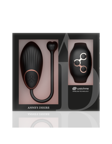 ANNES DESIRE - HUEVO CONTROL REMOTO TECNOLOGÍA WATCHME NEGRO-GOLD